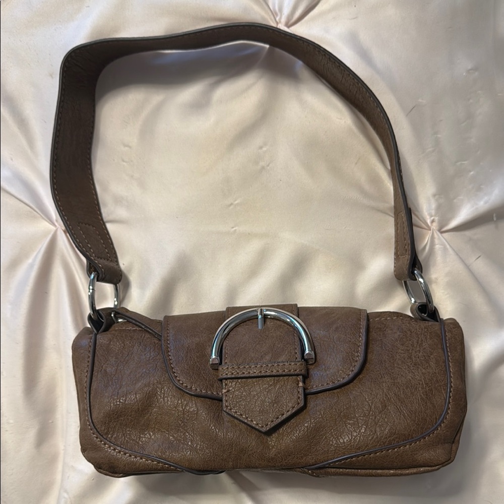 Brown Leather Shoulder Bag